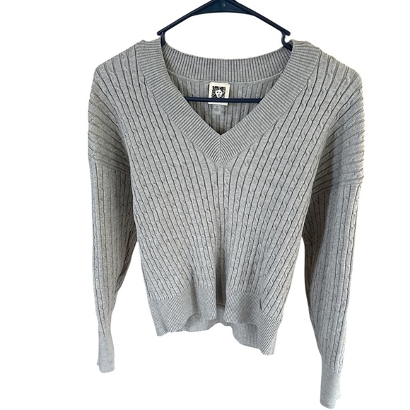 Anne Klein Sweaters - Anne Klein V-Neck Sweater-Size S-Gray
